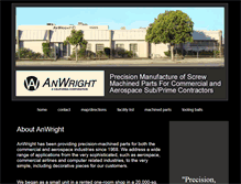 Tablet Screenshot of anwright.com